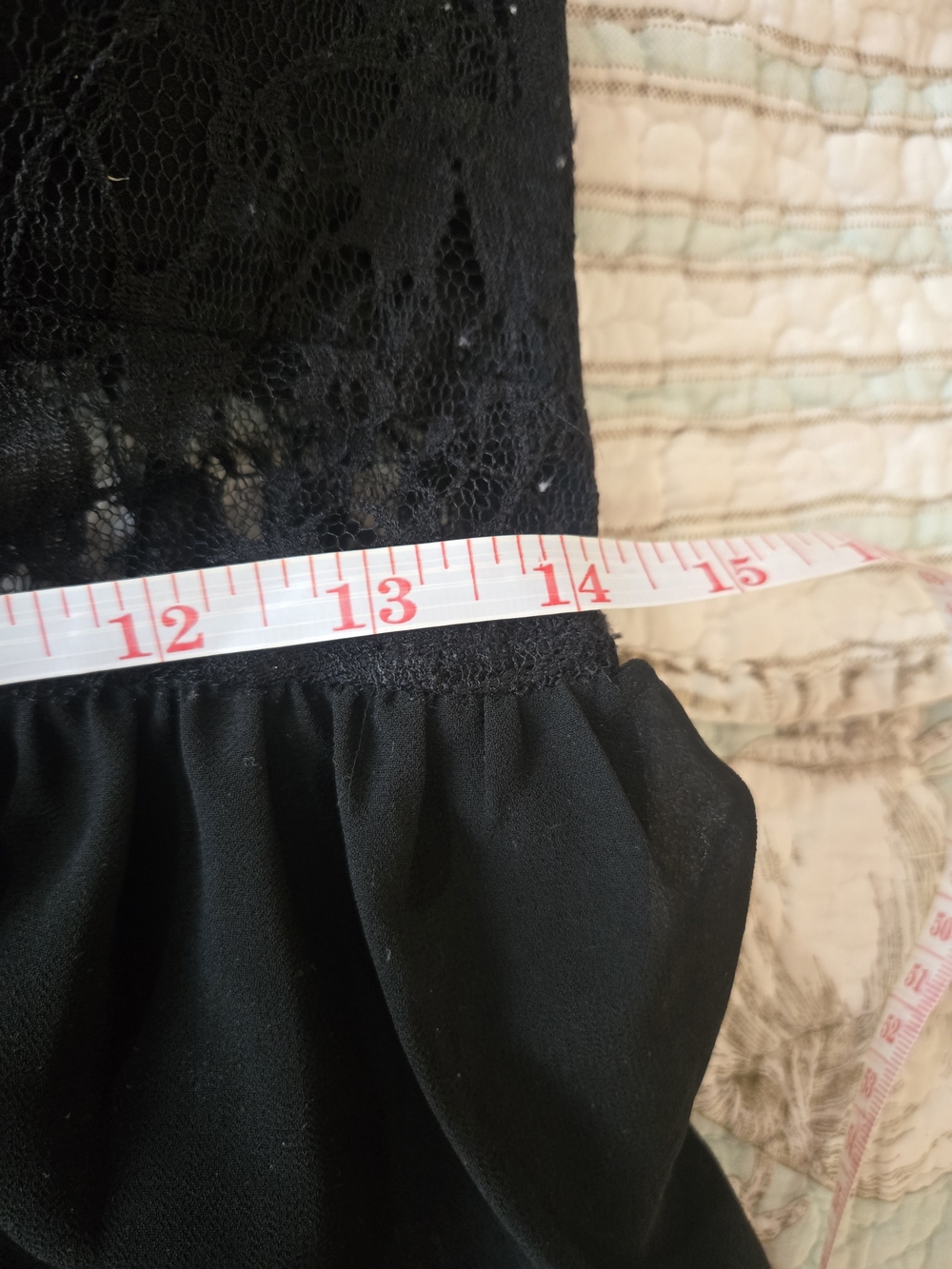 Black Lace Overlay High-Low Dress - Picture 11 of 16